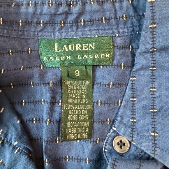 Lauren Ralph Lauren Women's Sleeveless Button-Down Size 8‎ - Picture 10 of 11